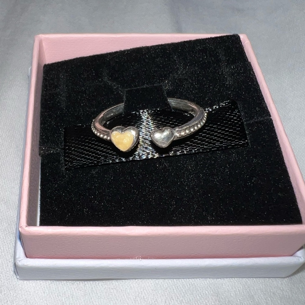 Pandora open heart ring size 7